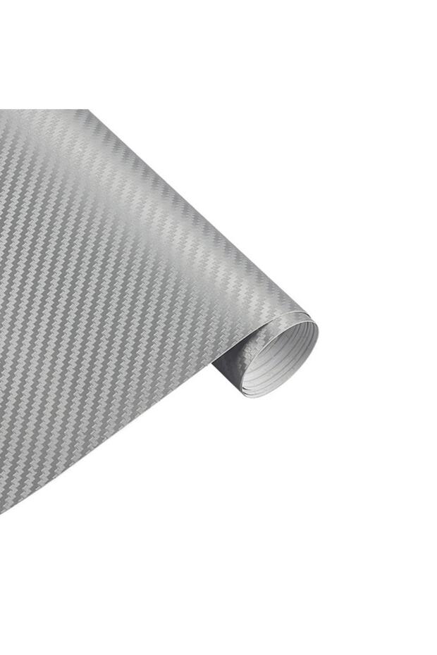 Gray Carbon Car Covering Foil with Air Duct 152 Cm X 150 Cm