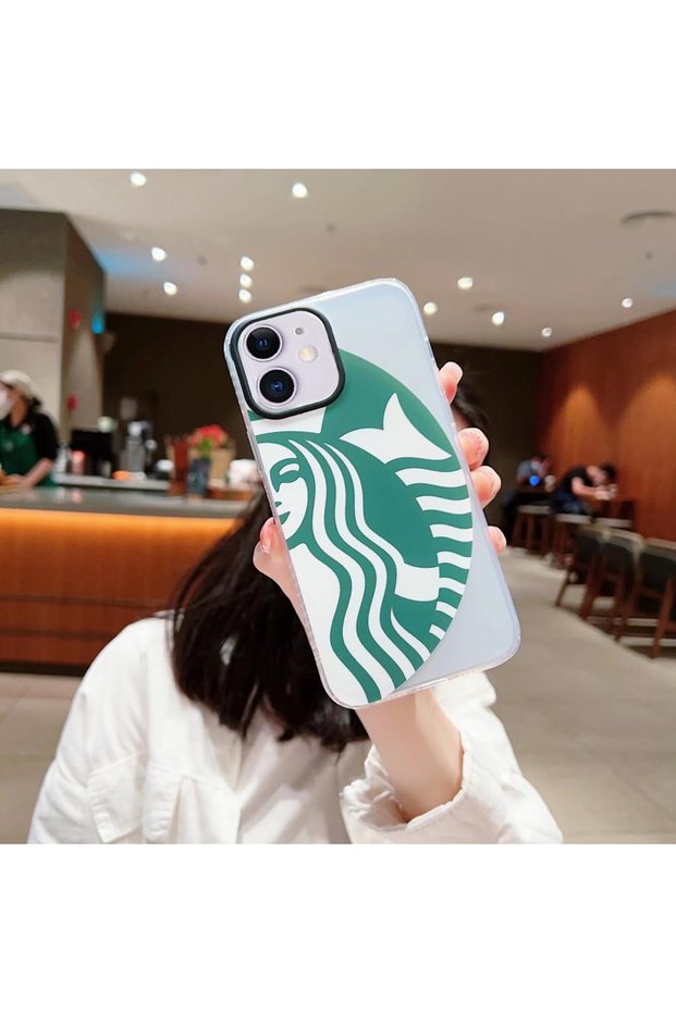 iPhone 11 Starbucks Hologram Silicone Mica Case