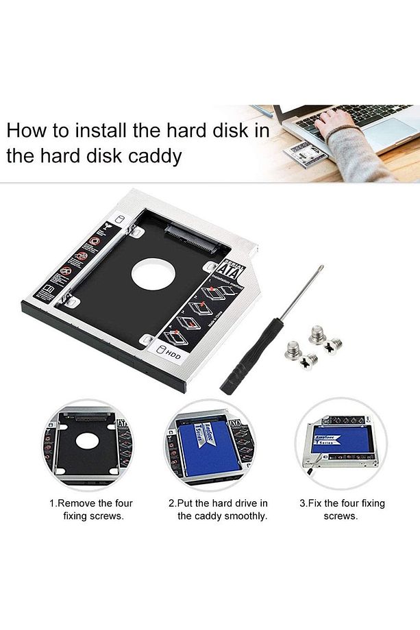 Hdd Muhafaza Sabit Disk 9.5 Sata Için Ssd Laptop Dvd/cd-rom 2.5 Sabit Disk Kutusu Harici Disk Kutusu - 4