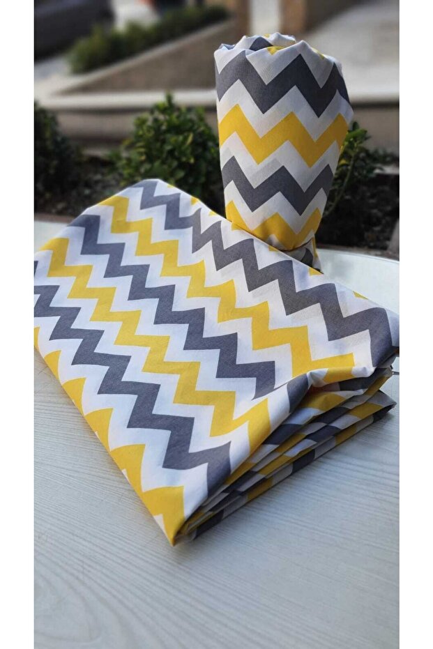 Double Zigzag Duvet Cover Set King Size Striped Duvet Cover Set