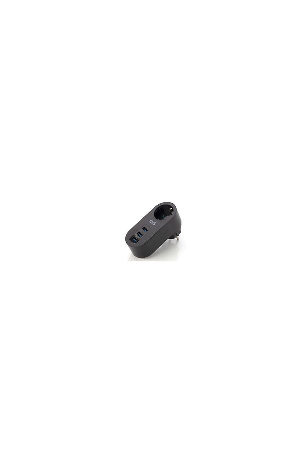 Dn 9204 Akım Korumalı Tekli Priz, 3 Usb Priz - 1