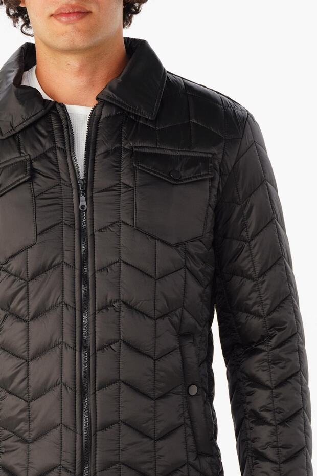 Slim Kalıp Kapitone Mont - 4