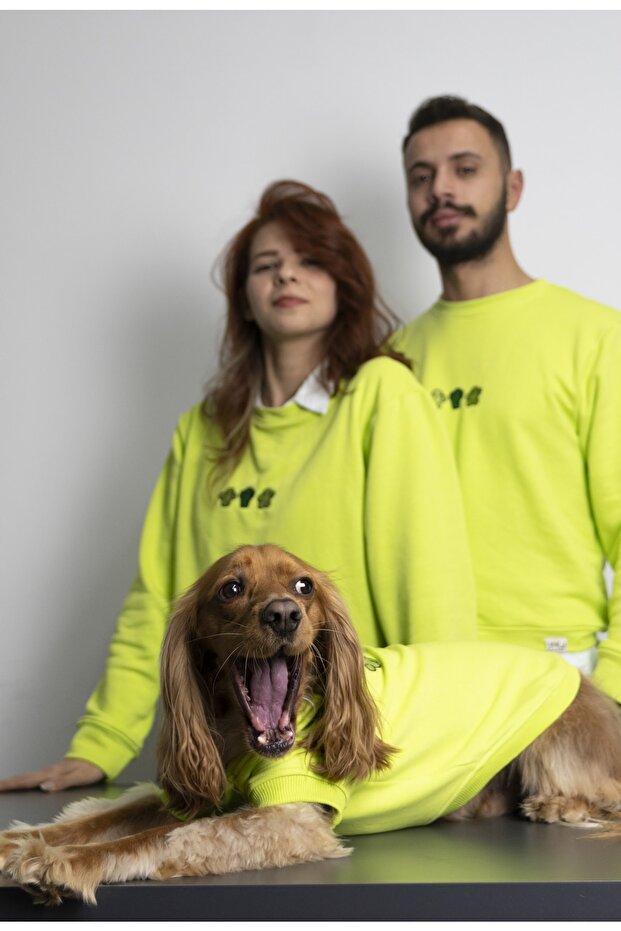 Nakış Işlemeli 3 Iplik Futter Örme Kumaş Sweatshirt (1 ADET) - 1