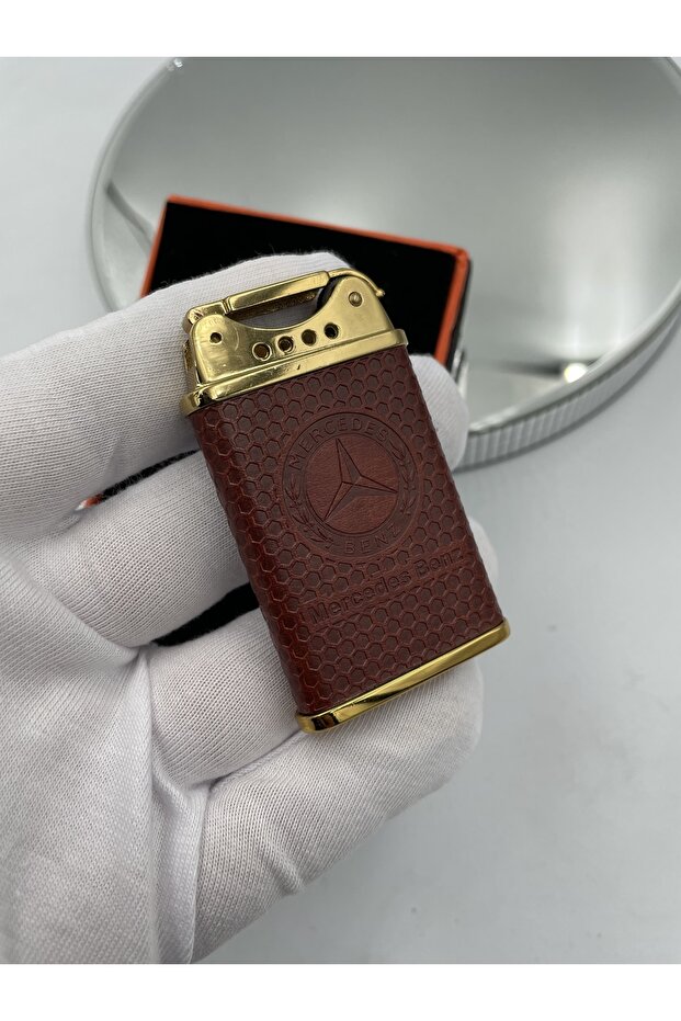 Mercedes Logolu Şık Deri Çakmak - 1