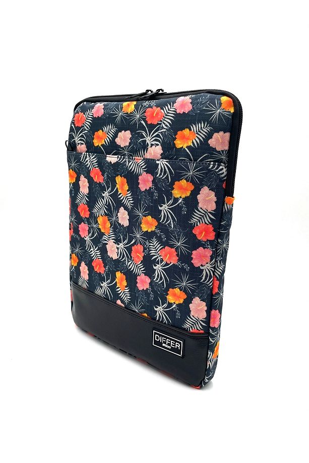 15.6'' Inç Kot Görünümlü Çiçek Desenli Laptop/macbook/notebook/evrak Kılıfı/çantası - 1