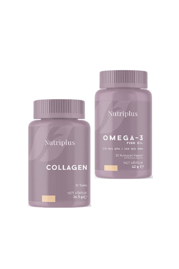 Nutriplus Omega-3 Fish Oil 30 Soft Capsules and Collagen