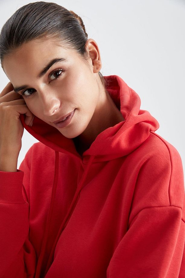 Regular Fit Kapüşonlu Sweatshirt - 6