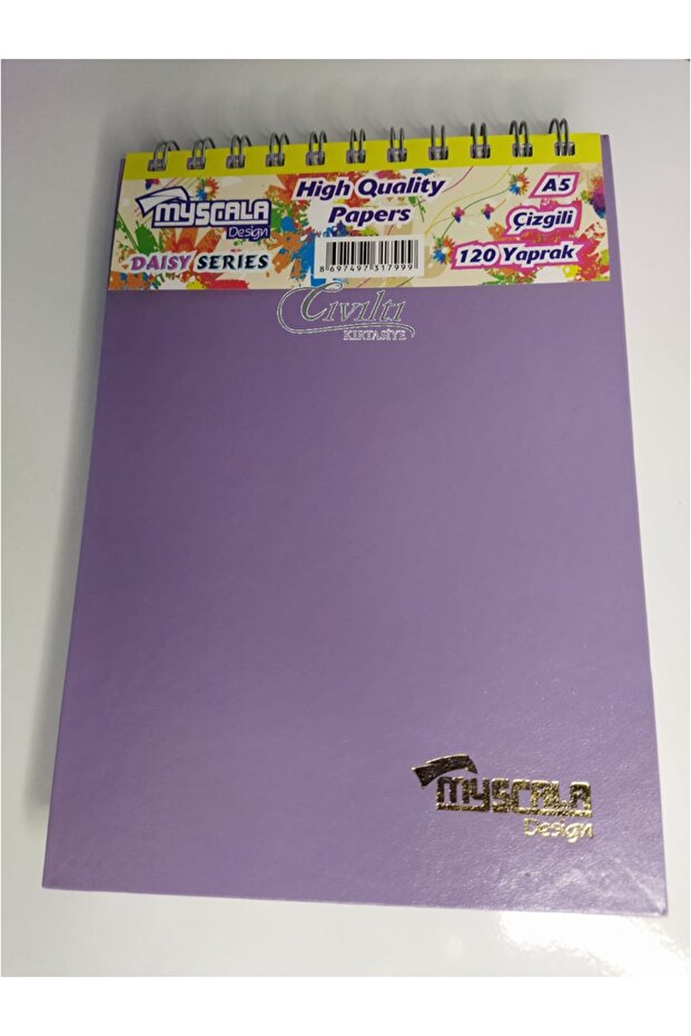 My Scala Desing A5 Lined 120 Sheets Notebook Notepad - 1