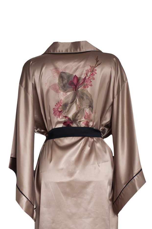 Mink Color Bat Sleeve Mini Size Kimono