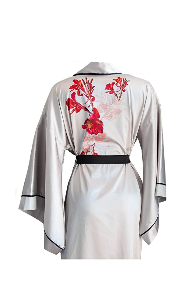 Mini Boy Gri Kimono - 1