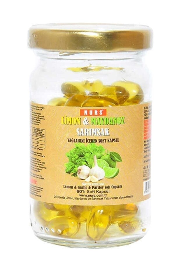 Limon Maydanoz Sarımsak Yağı Kapsül 60 Adet - 1