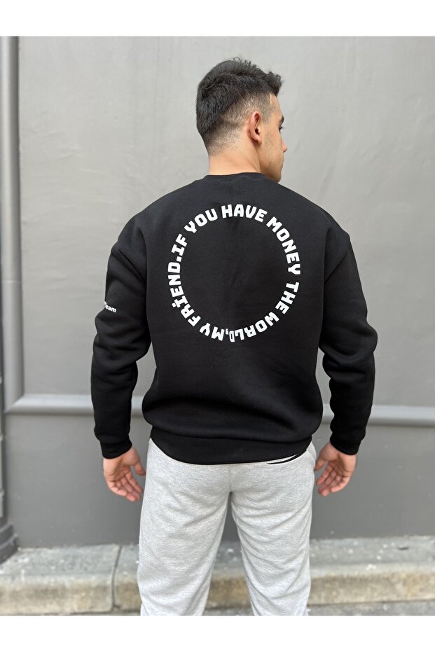 Hoodie Oversize Sweatshirt Thick Raised 3 Thread Fabric