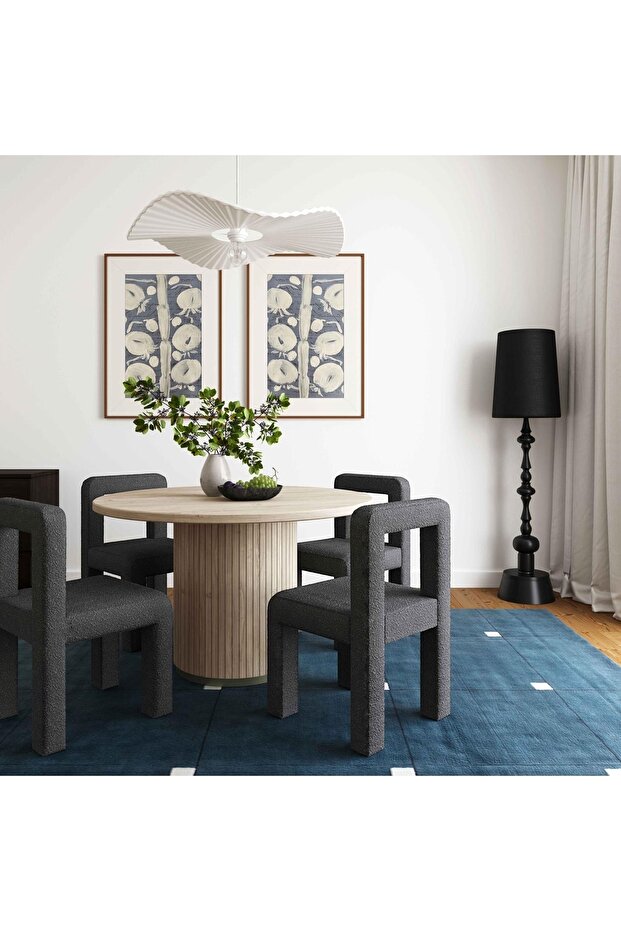 Bella Teddy Berjer Sandalye, Siyah - 1