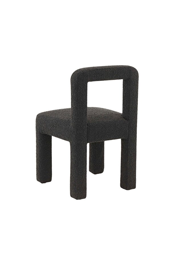 Bella Teddy Berjer Sandalye, Siyah - 4