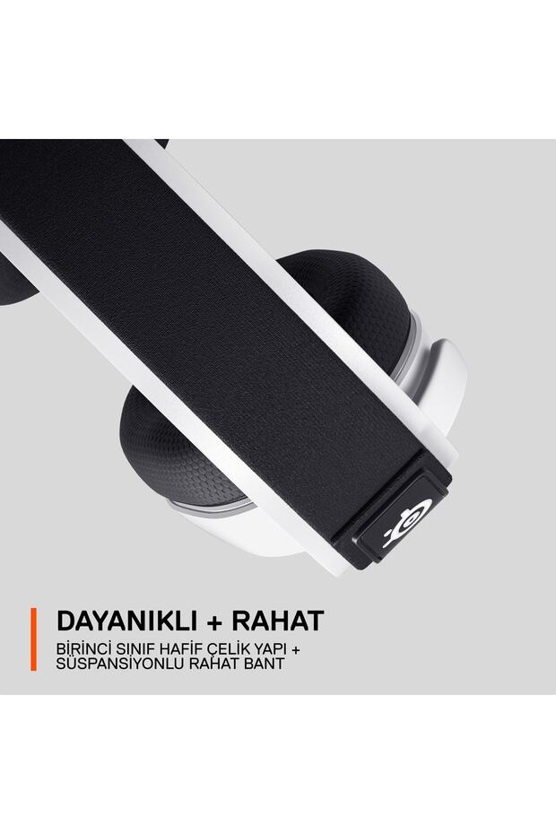 Arctis 7P+ PS5 Wireless Gaming Kulaklık-Kayıpsız 2,4GHz - PS 3D Audio Destekler - Beyaz - 7