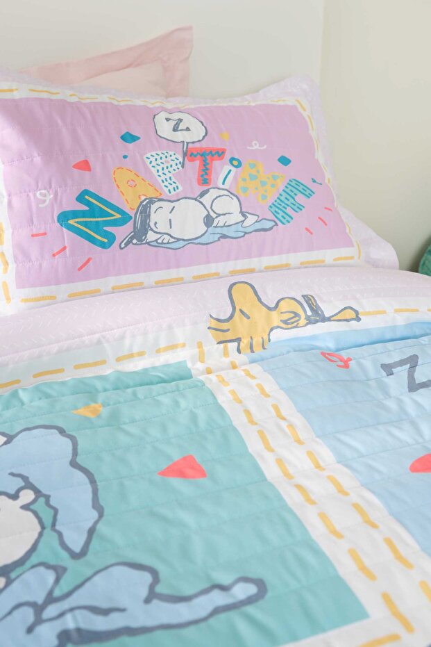 By Karaca Home Nap Time Lila Tek Kişilik Yatak Örtüsü - 3