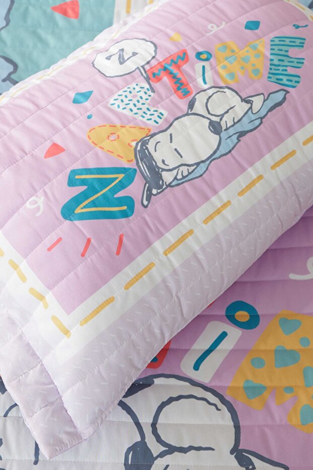 By Karaca Home Nap Time Lila Tek Kişilik Yatak Örtüsü - 5