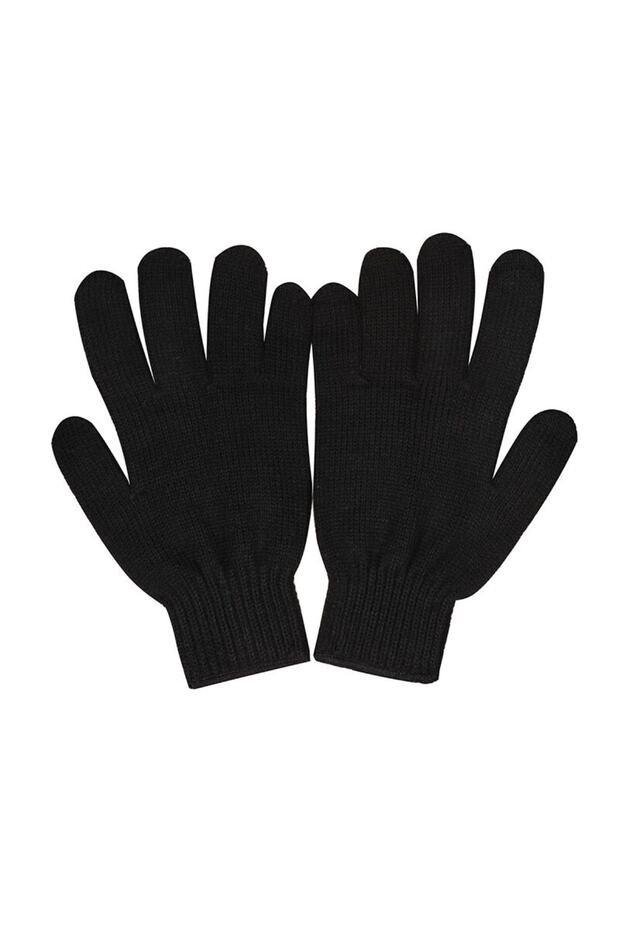 Klasik Örme Eldiven K113-001 Siyah - 1