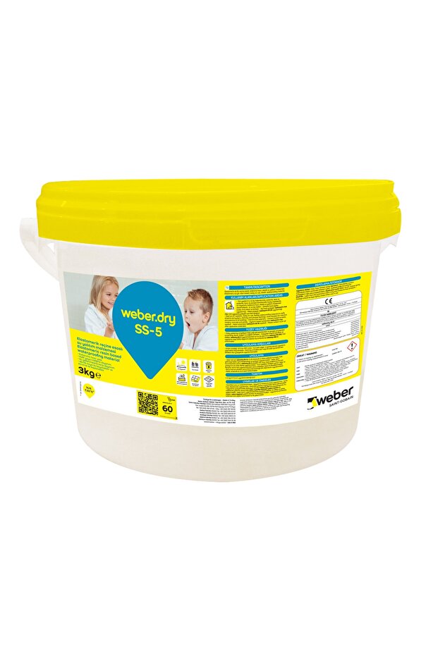 Dry Ss-5 Kullanıma Hazır Su Yalıtım Malzemesi 3 Kg (gri) - 1