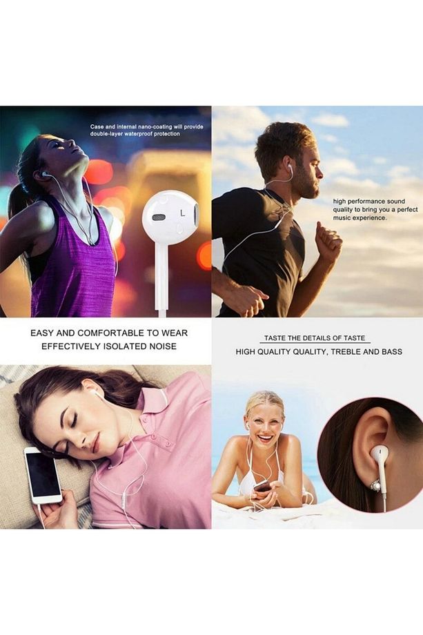 Lightning Girişli Mikrofonlu Kablolu Kulaklık Stereo Ios Uyumlu Hi-fi Ses Teknolojisi - 5