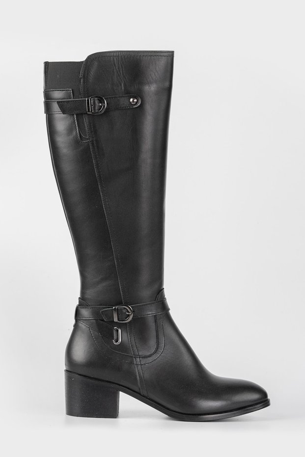 Women's Black Genuine Natural Leather Boots