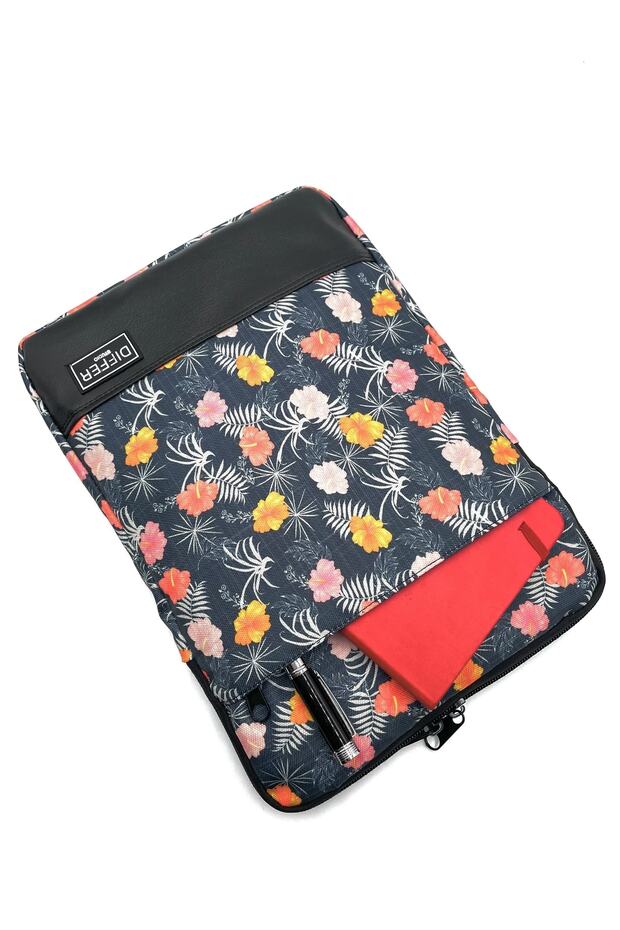 15.6'' Inç Kot Görünümlü Çiçek Desenli Laptop/macbook/notebook/evrak Kılıfı/çantası - 2