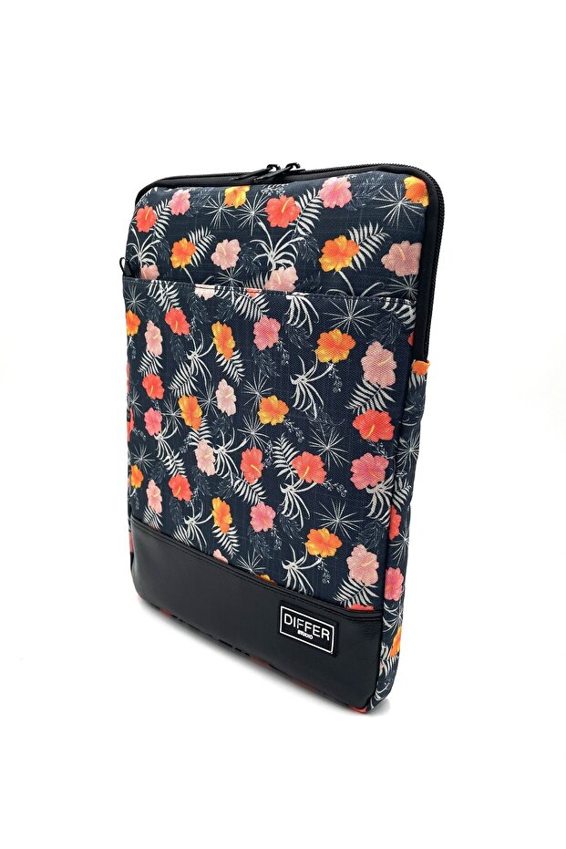 14'' Inch Denim Look Floral Pattern Laptop/macbook/notebook/briefcase/bag