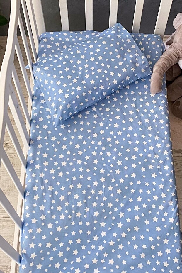 ملاءة مطاطية وغطاء وسادة 90x160 سم - 1