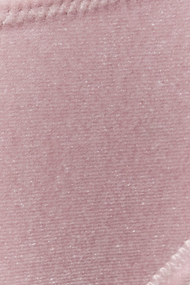 Pembe Kadife Normal Paça Bikini Altı TBESS23BA00164 - 5