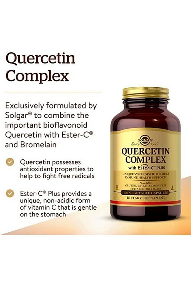 Quercetin Complex With Ester-c Plus, 100 Vegetable Capsules - 2