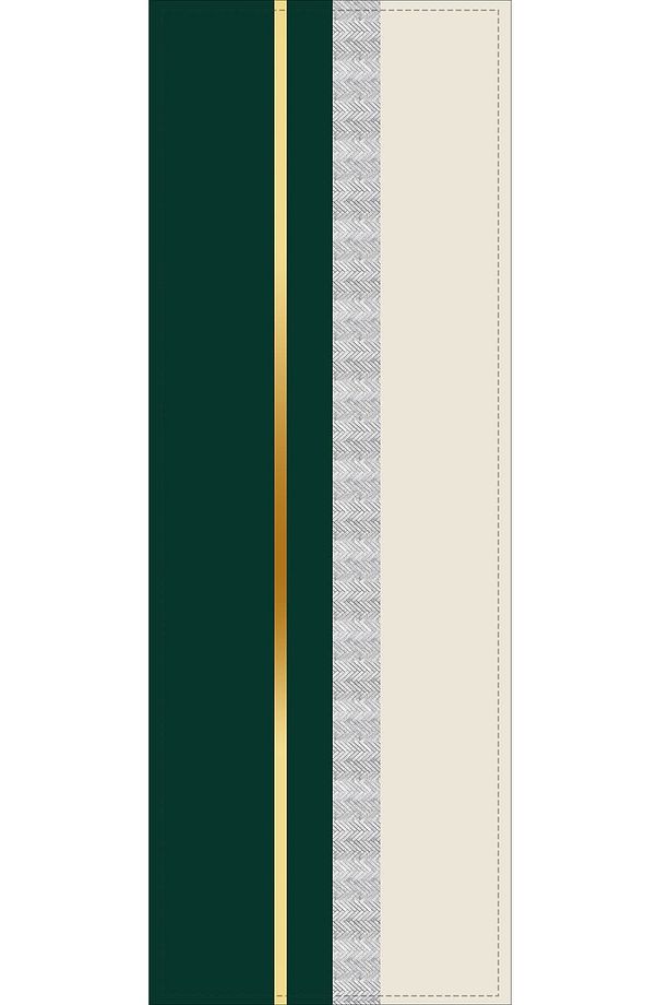Yeşil Gold Dokuma Leke Tutmaz Premium Tay Tüyü Kumaş Masa Örtüsü Runner 40x140cm Rnr604 - 2