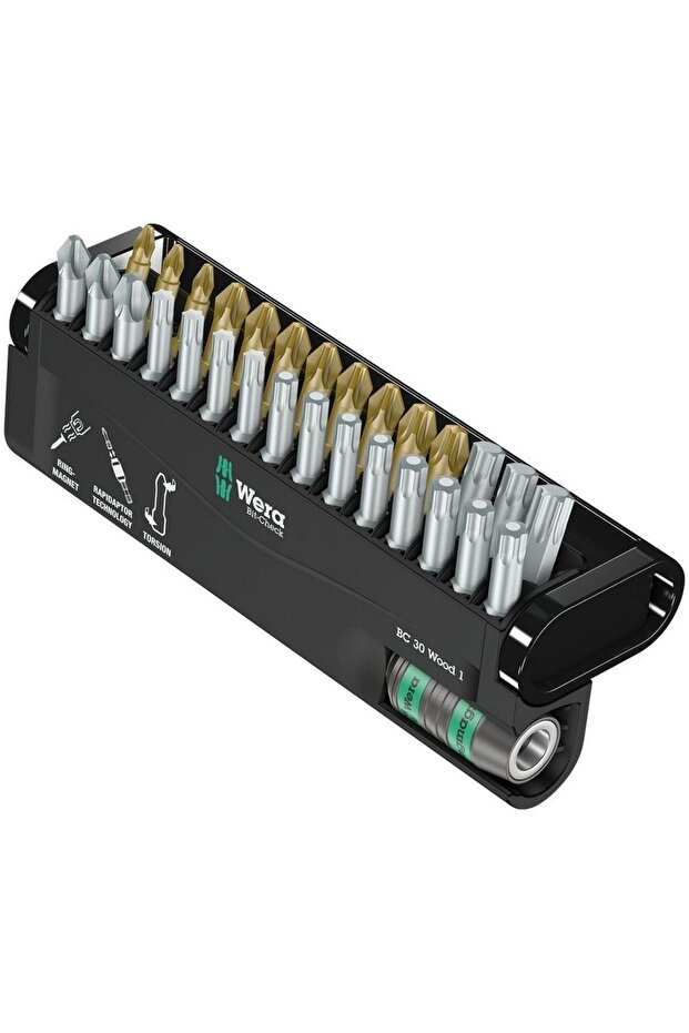 Bit-check 30 Ahşap 1 Bits Seti 05057433001 - 1