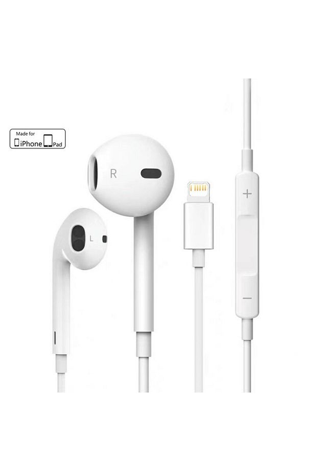 Lightning Girişli Mikrofonlu Kablolu Kulaklık Stereo Ios Uyumlu Hi-fi Ses Teknolojisi - 1