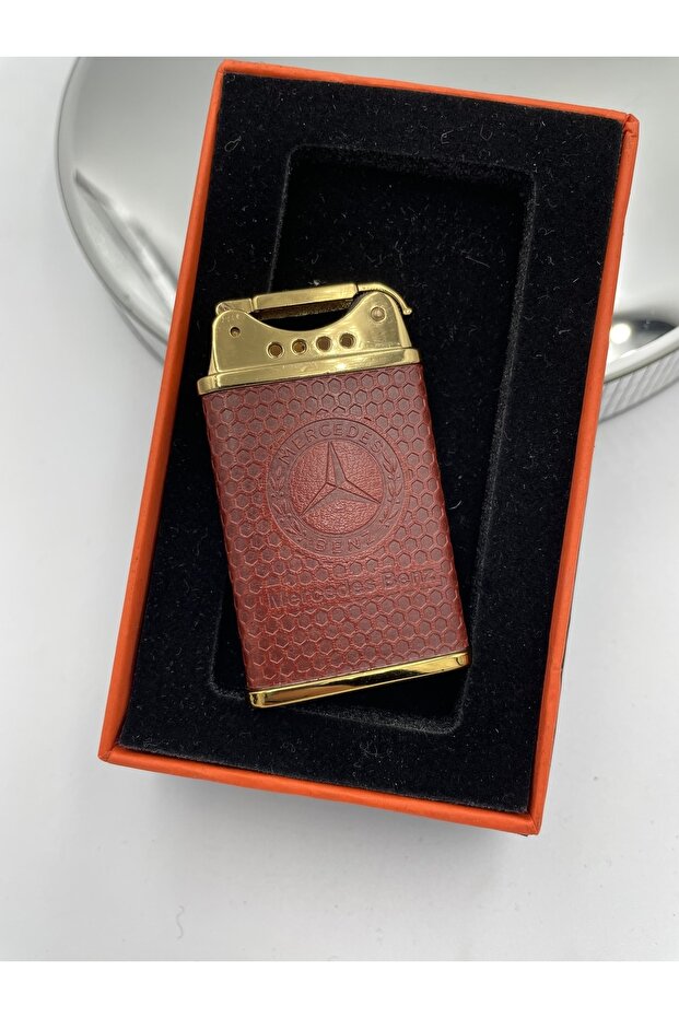 Mercedes Logolu Şık Deri Çakmak - 3