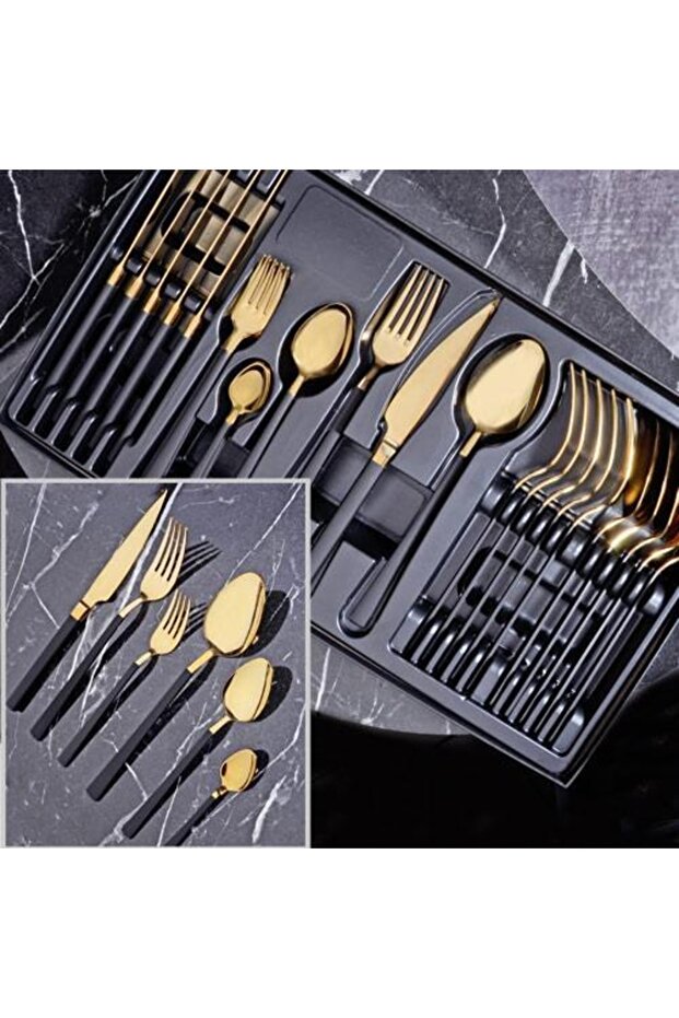 مجموعة سكاكين وشوكة وملعقة - 1