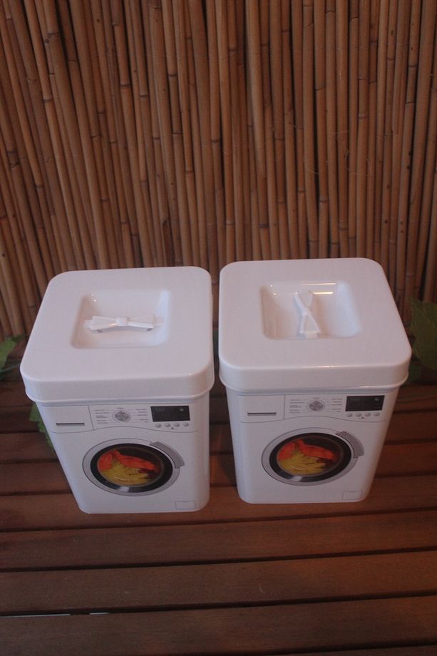3.5 lt Deterjan Kutusu Çamaşır Makinesi Görünümlü Toz Deterjan Kutusu 2'li Set - 2