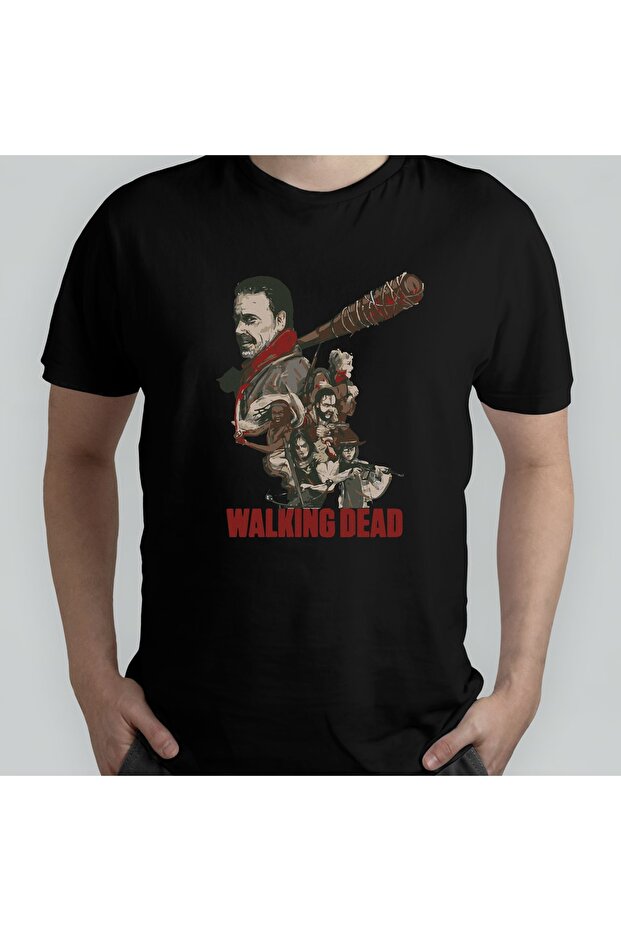 The Walking Dead 100% Cotton Crew Neck T-shirt Model - 3