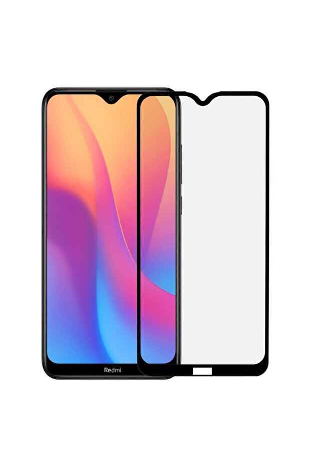 واقي شاشة نانو سيراميك أسود متوافق مع Redmi 8a، غطاء كامل، زجاج مرن غير قابل للكسر