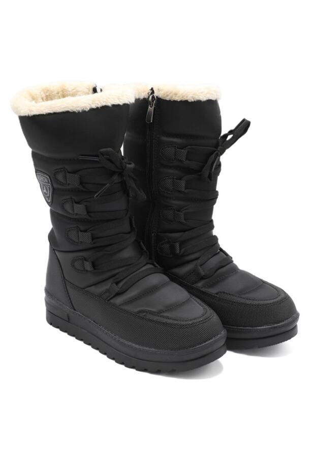 995 Dámské boty do sněhu – voděodolná látka s kožešinou uvnitř - 1