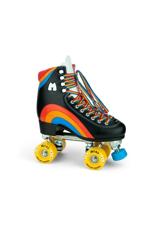 Rainbow Rider Black Quad Skates