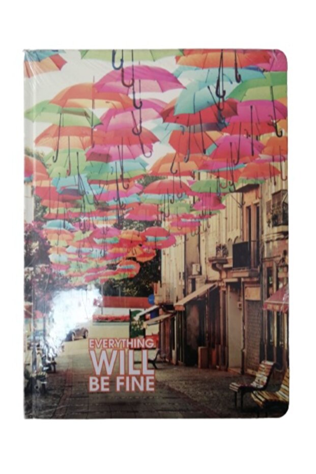 Hard Cover Light Notebook 20x28cm Checked 144 Sheets - 1