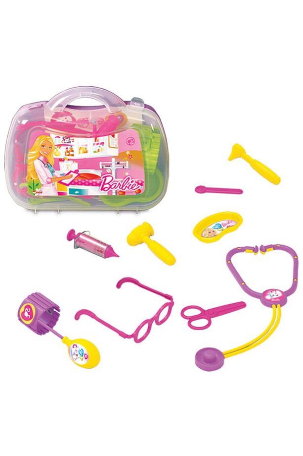 Pembe Barbie Oyuncak Doktor Seti Çantası - 2