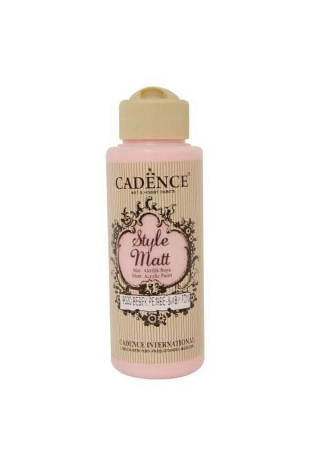 Style Matt Mat Bebek Pembe Akrilik Boya 120 ml 9020 - 1