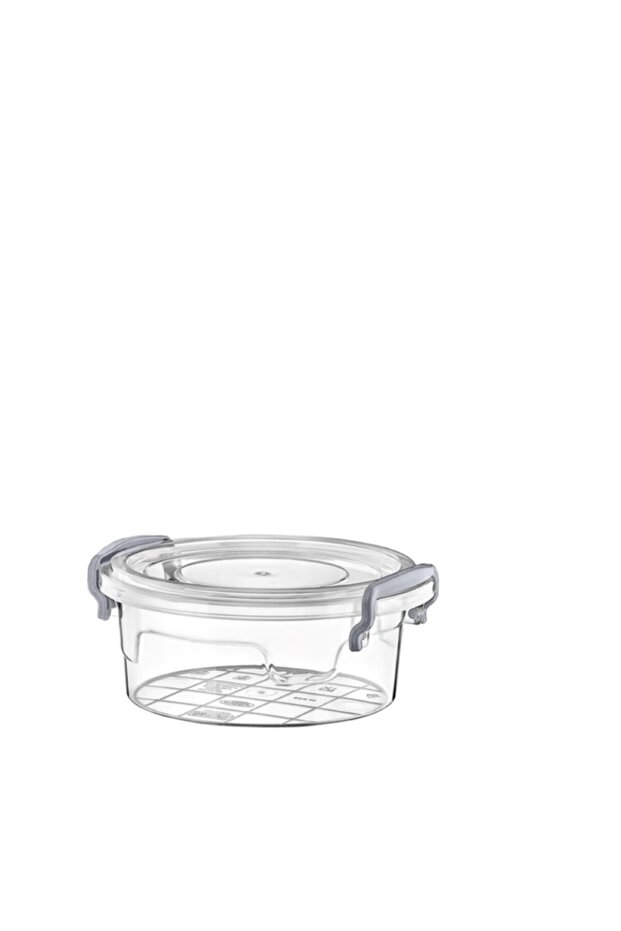 حاوية تخزين دائرية متعددة الألوان سعة 0.6 لتر - 1