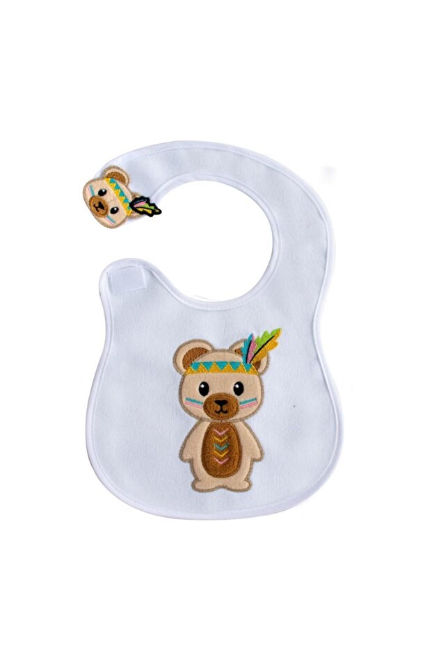 Art-71 Baby Bib - Side Velcro and Native American