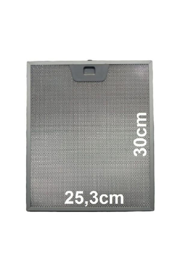 Davlumbaz Filtresi 253x300 Aspiratör Tel Filtre Ön Kısım Tek Tırnak, Arka Kısım Tırnaksız - 1