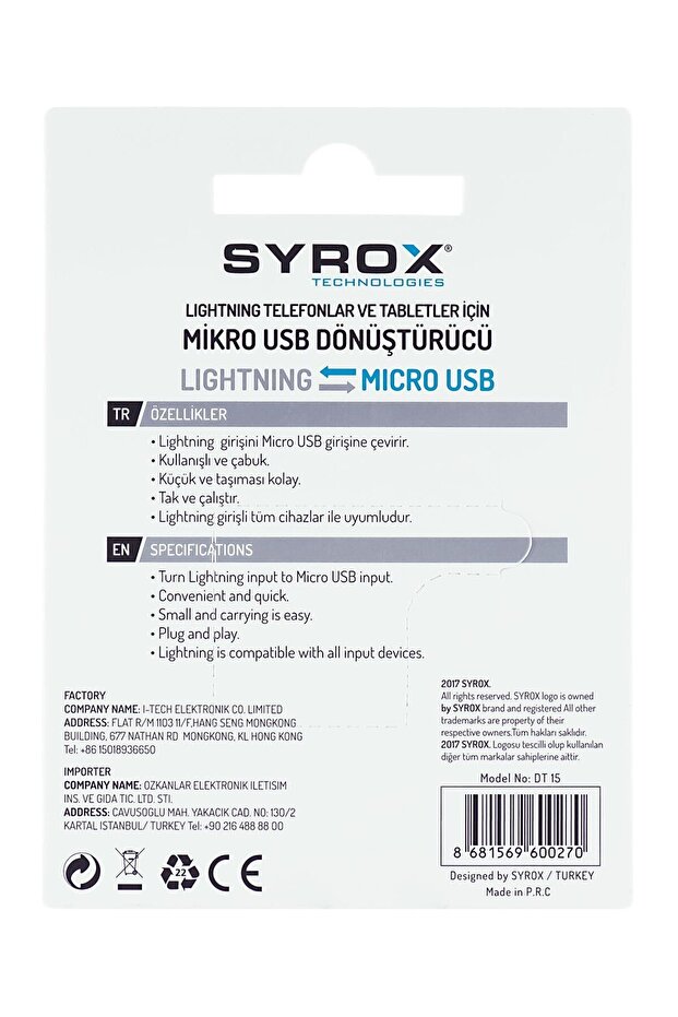 Dt15 Lightning - Micro Usb Dönüştürücü - 4