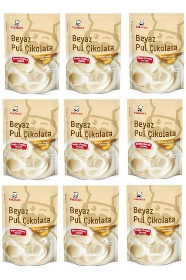 Beyaz Pul Çikolata 100 Gr X 9 Adet - 1