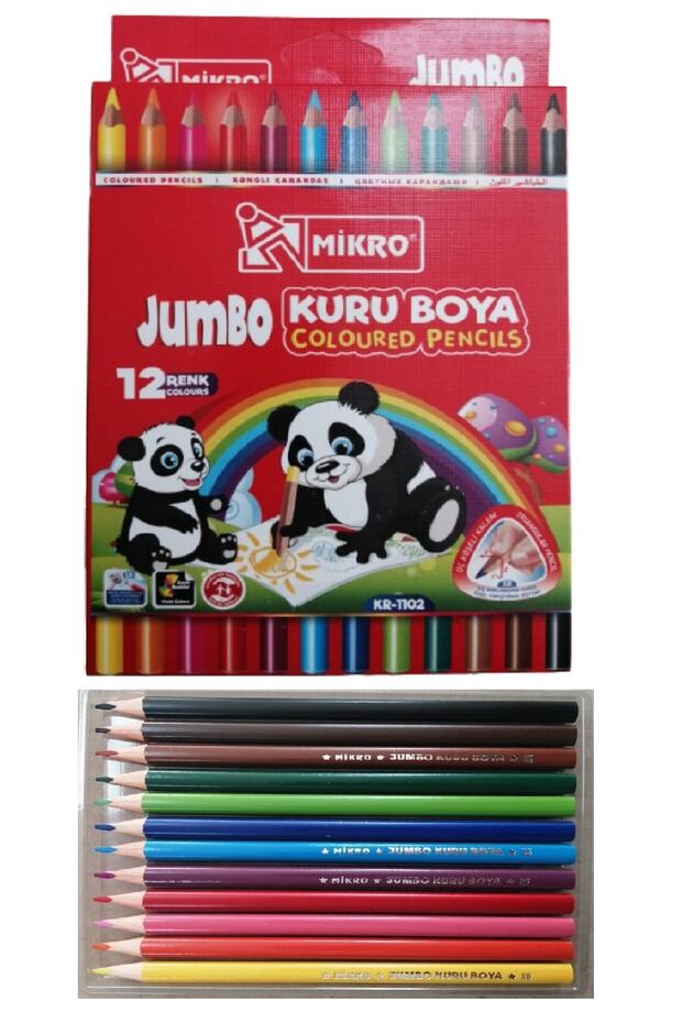 Jumbo Kuru Boya 12 Li