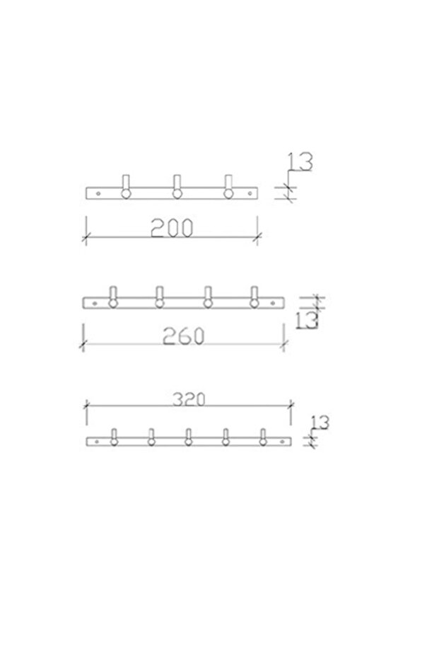 Üçlü Bornozluk üçlü Askılık - 2